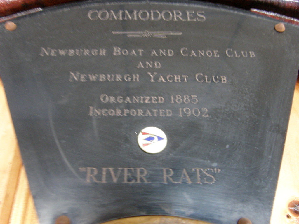 Picture of Commodore Award Plaque at Newburgh Yacht Club