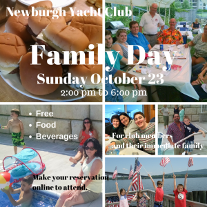 Family Day at the Newburgh Yacht Club October 23, 2016 2 to 6 PM