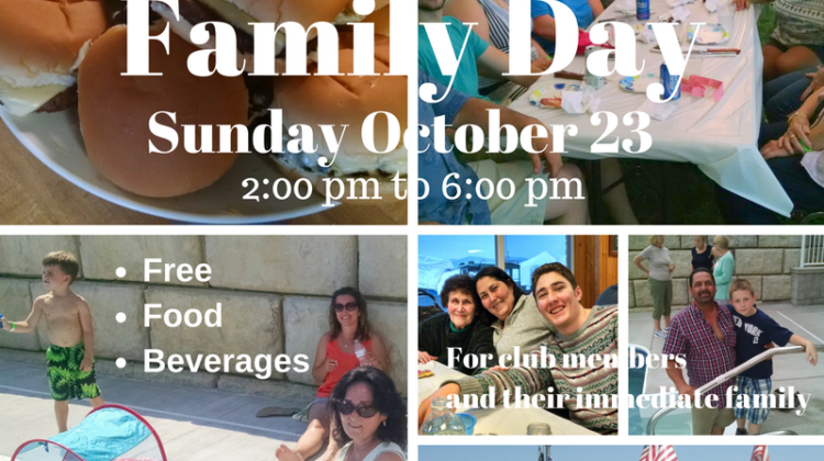 Family Day at the Newburgh Yacht Club October 23, 2016 2 to 6 PM